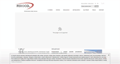 Desktop Screenshot of feroco.pl